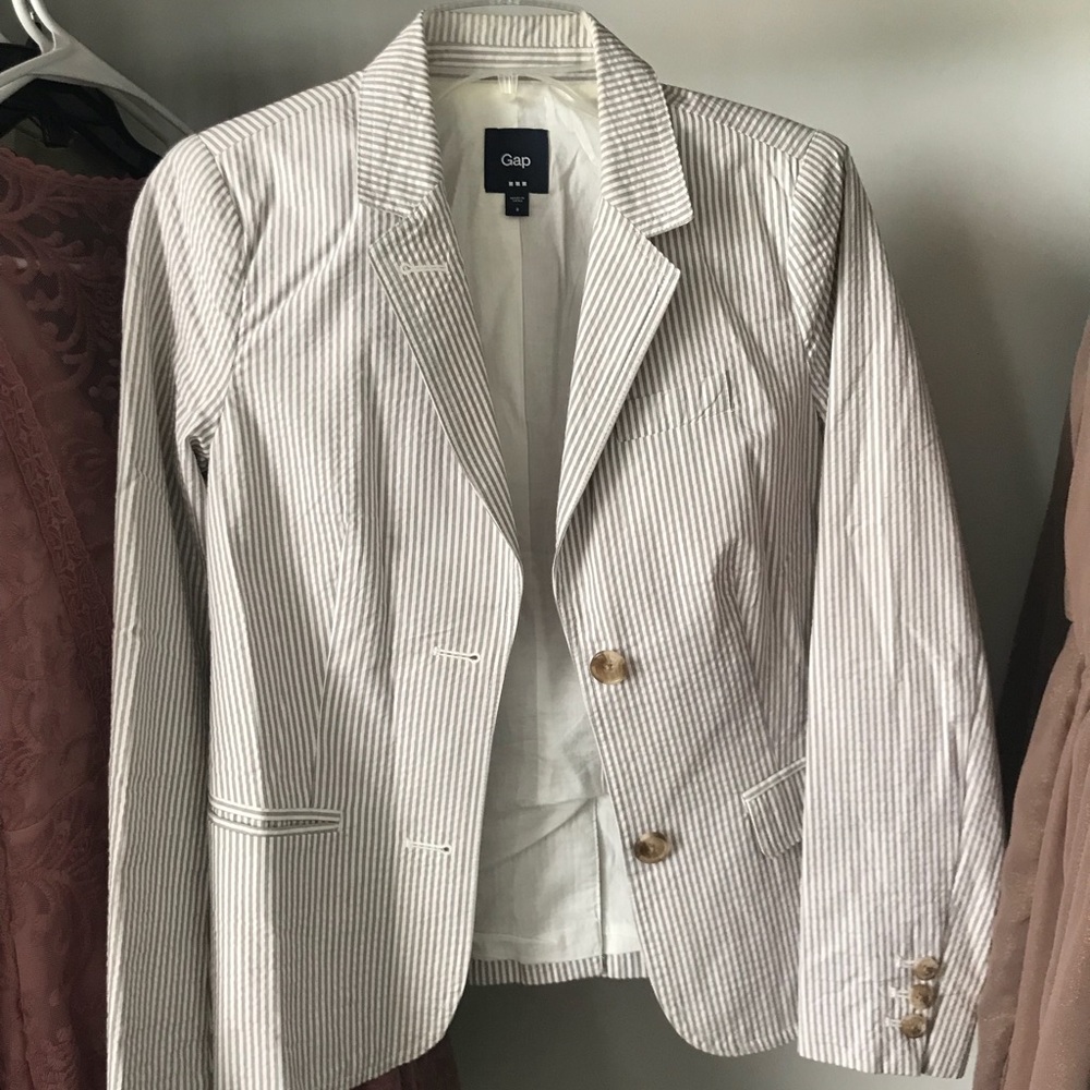 Seersucker Blazer
